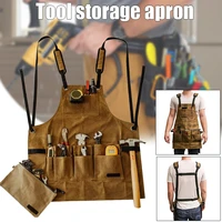 zezzo%c2%ae apron collector durable heavy duty unisex canvas work apron with tool pockets for woodworking painting