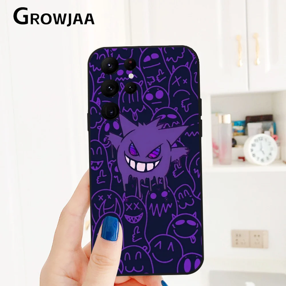 Чехол для телефона Gengar and Gastly Samsung Galaxy S24 Ultra S22 S23 S21 S20 5G защитный силиконовый чехол