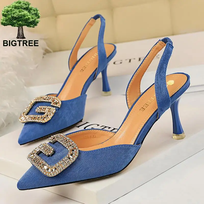 

Туфли-лодочки женские замшевые, на шпильке 7 см