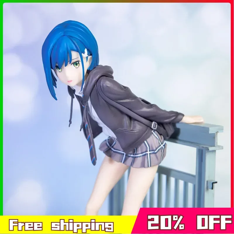 

DARLING in The FRANXX 02 Anime Figures Peripheral Ichigo Figure Beauty Sexy Girl PVC Model in School Uniform Colletible Gift Toy