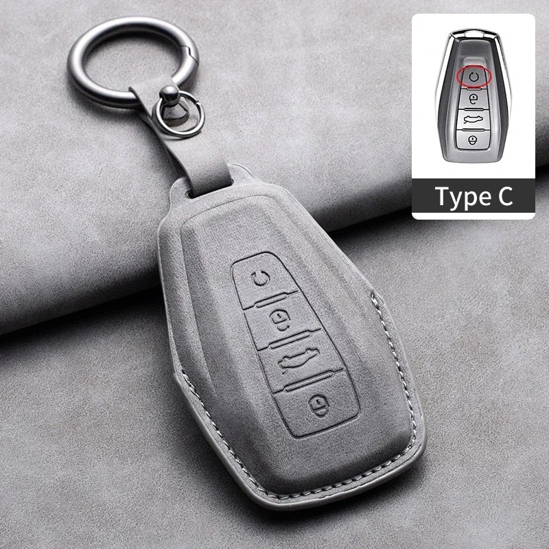 

Кожаный Чехол Для Автомобильного Ключа Geely Coolray X6 X7 EX7 Emgrand Global Hawk GX7 Kulrey GT GC9 Atlas Boyue NL3 - Прочны...