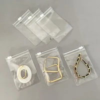 10pcs thicken plastic sealing bag anti oxidation ziplock bag for earring bracelet jewelry display packaging finishing storage