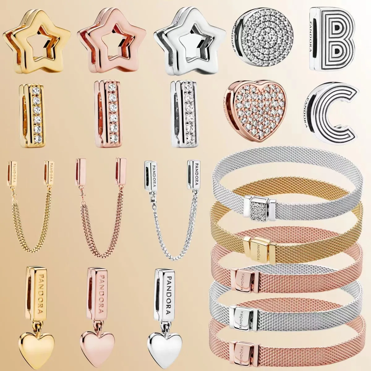 

Браслет женский из серебра 925 пробы с надписью «Звезда» и сердцем