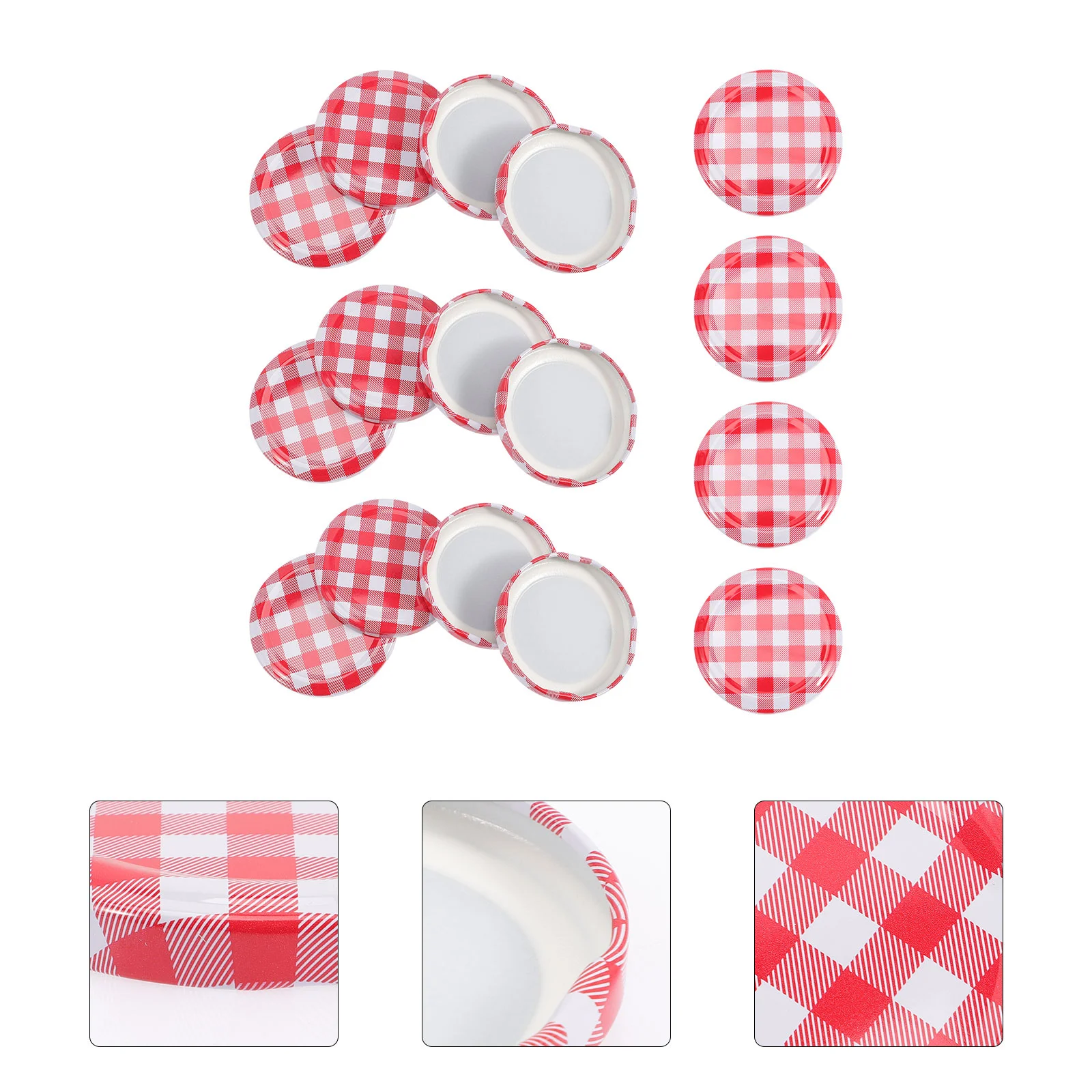 

40 Pcs Glass Jar Caps Wide Mouth Lids Canning Supplies Mason Jars Regular Rings Bottle Accessories