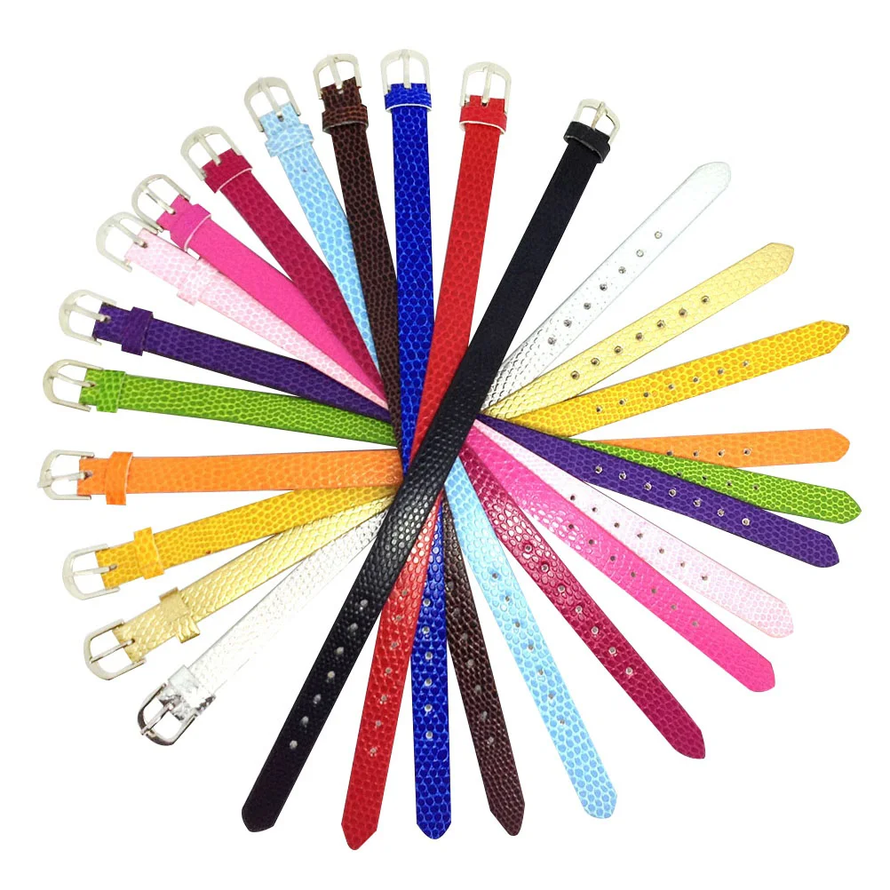 

20PCS Slide Wristbands Bracelet Strap For Slide Letters Jewelry Making Charms ( )