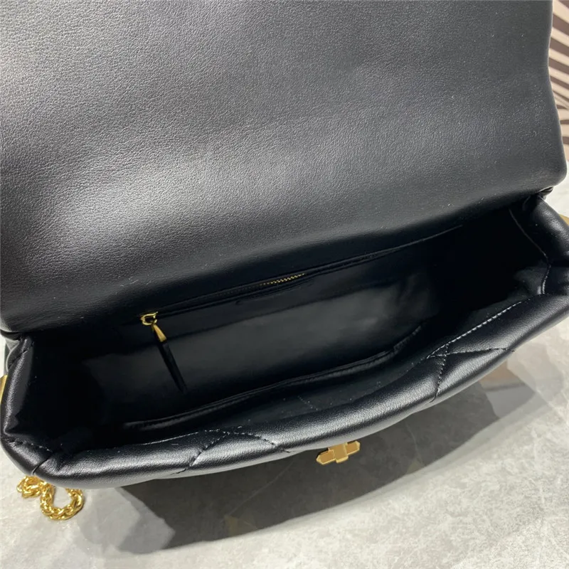 2022 fashion rivets platinum bag chain ringer shoulder cross bag leather handbag small square