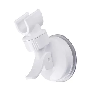 1PC Universal Adjustable Showerhead Bracket  ABS Suction Cup Holder Full Plating Shower Head Holder Bracket Bathroom Accessories