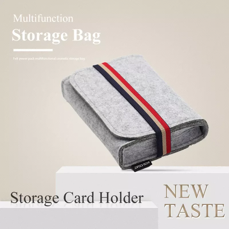 

Cable Travel Organizer Coin Purses Key Package Earphone Chargers Storage Bag Mouse Organizer Mini Felt Pouch