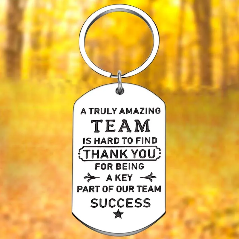 

Coworker Keychain Employee Appreciation Gift Key Chain Pendant Jewelry Boss Leader Mentor Going Away Farewell Retirement Gift