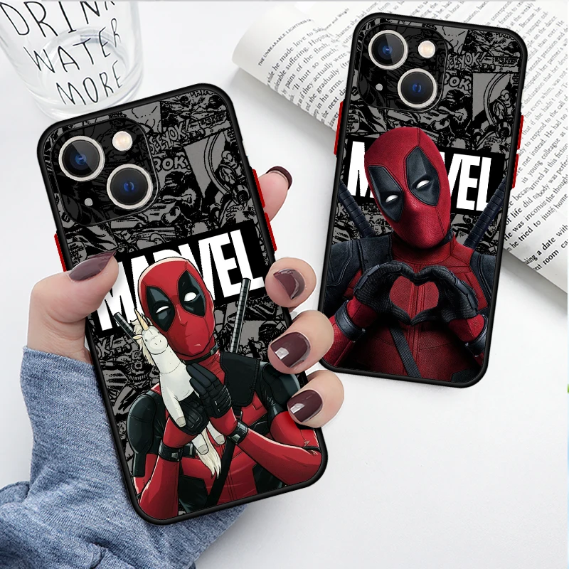 Чехол для телефона Marvel Deadpool для iPhone 16, 15, 11, 12, 13, 14, Pro Max 16 Plus 12 Mini 7, 8 XR XS 15Pro MAX 16e, чехол (art.: 3920cd13ef310) - 3920cd13ef310