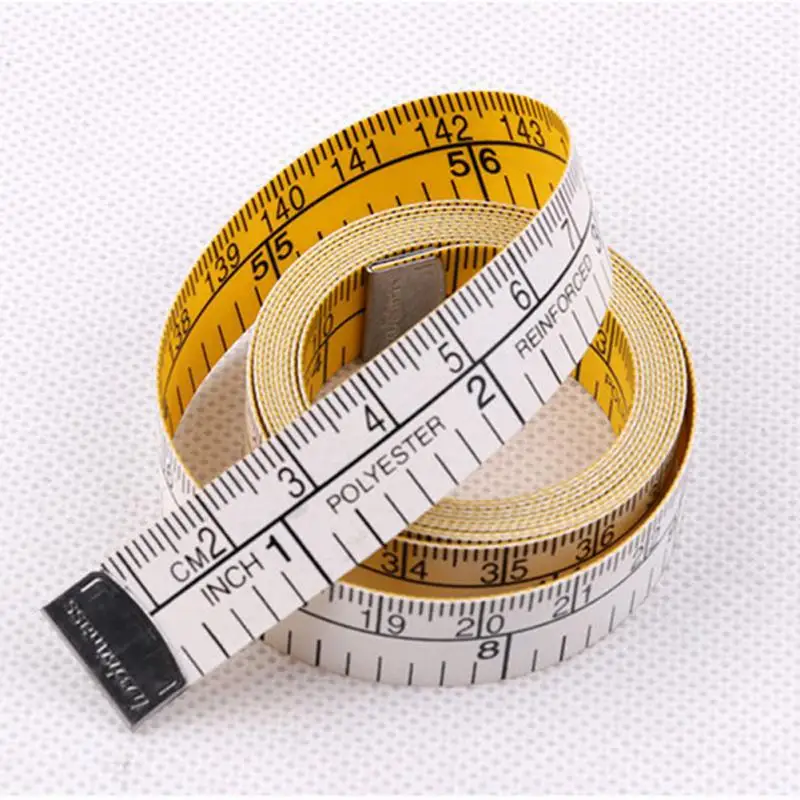 

1.5M Soft Tape Measure Tailor's Tape Three Circumfer Snap Fasteners Body Measuring Double-sided Ruler For Needlework Sewing Tool