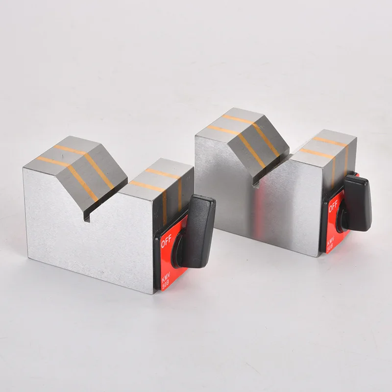 

Magnetic V-Shaped Table Can Be Used for Long Or round Workpiece Magnetic Use Machine Tool Accessories