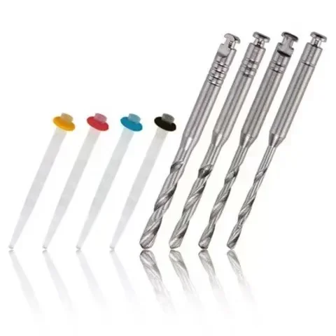 Стоматологическая волокнистая стойка разных размеров с набором сверл прямой