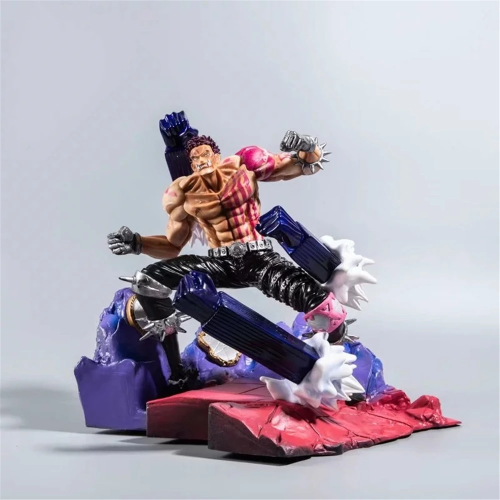 

Anime One Piece Charlotte Katakuri VS Gear Fourth Luffy Battle Ver. GK PVC Action Figure Statue Collection Model Toys Doll Gifts