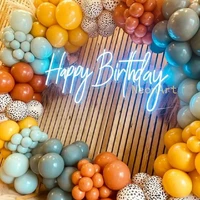 custom happy birthday neon sign home decoration wall hangings led lights bar art customized neon sign for birthday gift