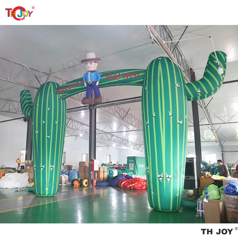 Новый дизайн гигантская надувная дуга кактуса Дикого Запада пирата для рекламы