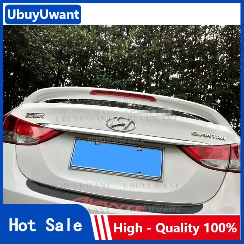 

Спойлер для Hyundai Elantra 2012 2013 14 2015 светодиодный светильник кой, высококачественный материал ABS, аксессуары для заднего багажника автомобиля, кр...