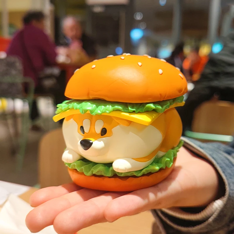 

Shiba Inu Fast Food Series Figurines Surprise Box Action Figures Desk Ornaments Anime Figures Doll Model Kawaii Decoration Gift