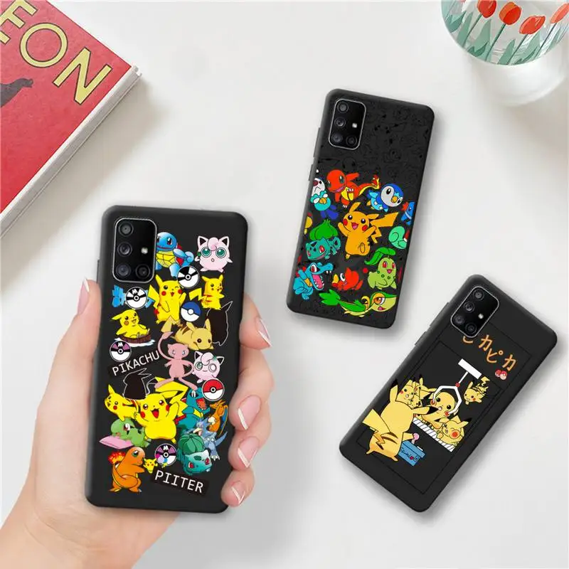 

Pokemon Pocket Monsters Pikachu Phone Case For Samsung Galaxy A52 A21S A02S A12 A31 A81 A10 A30 A32 A50 A80 A71 A51 5G