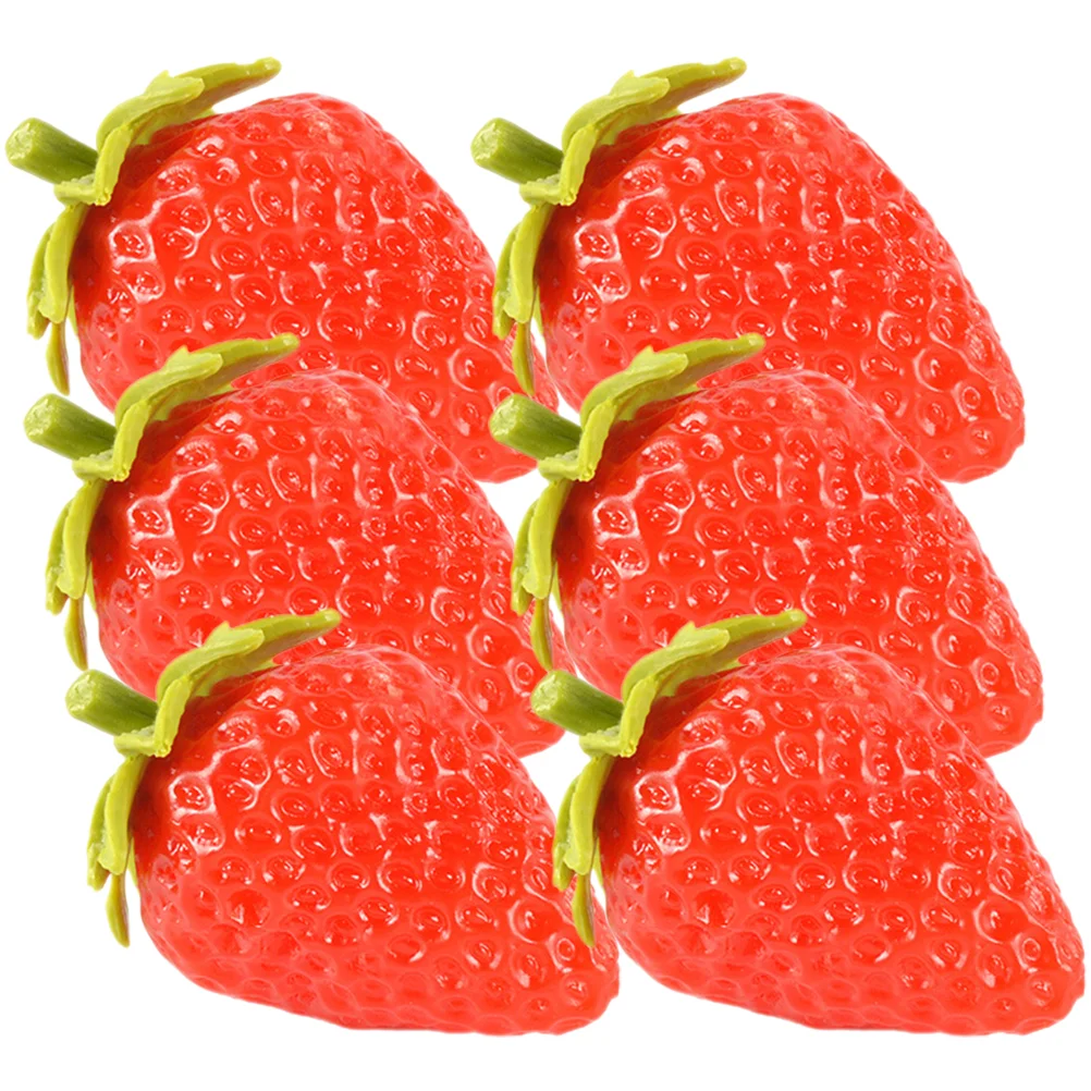 

Artificial Fruits Artificial Fruits Decoration Kidult Toys Simulated Strawberry Model Photography Props