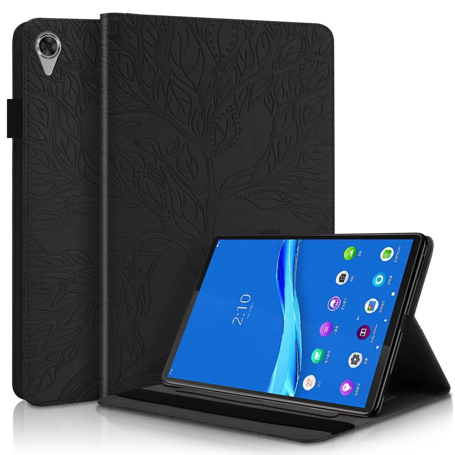 

Case For Lenovo Tab M10 HD Gen 2 TB-X306F/TB-X306X 2020 10.1 Inch Funda Smart 3D Tree Embossed Tablet Cover