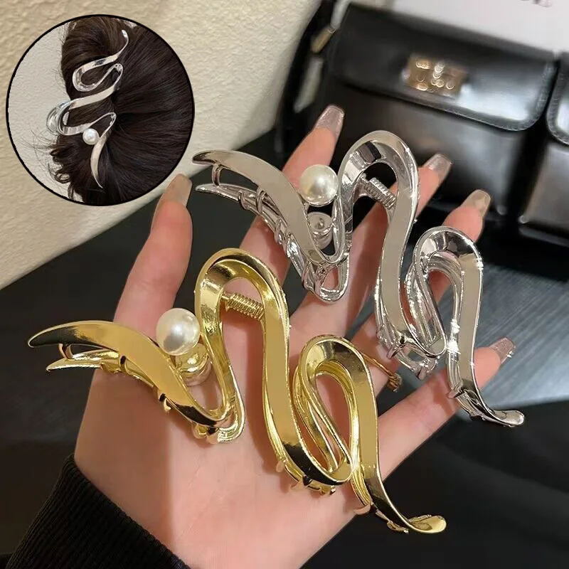 

Fashion Geometric Metal Hair Claw Clips for Women Vintage Hair Clamps Crab Headband Hairpin Girls Hair Accessories Headwear