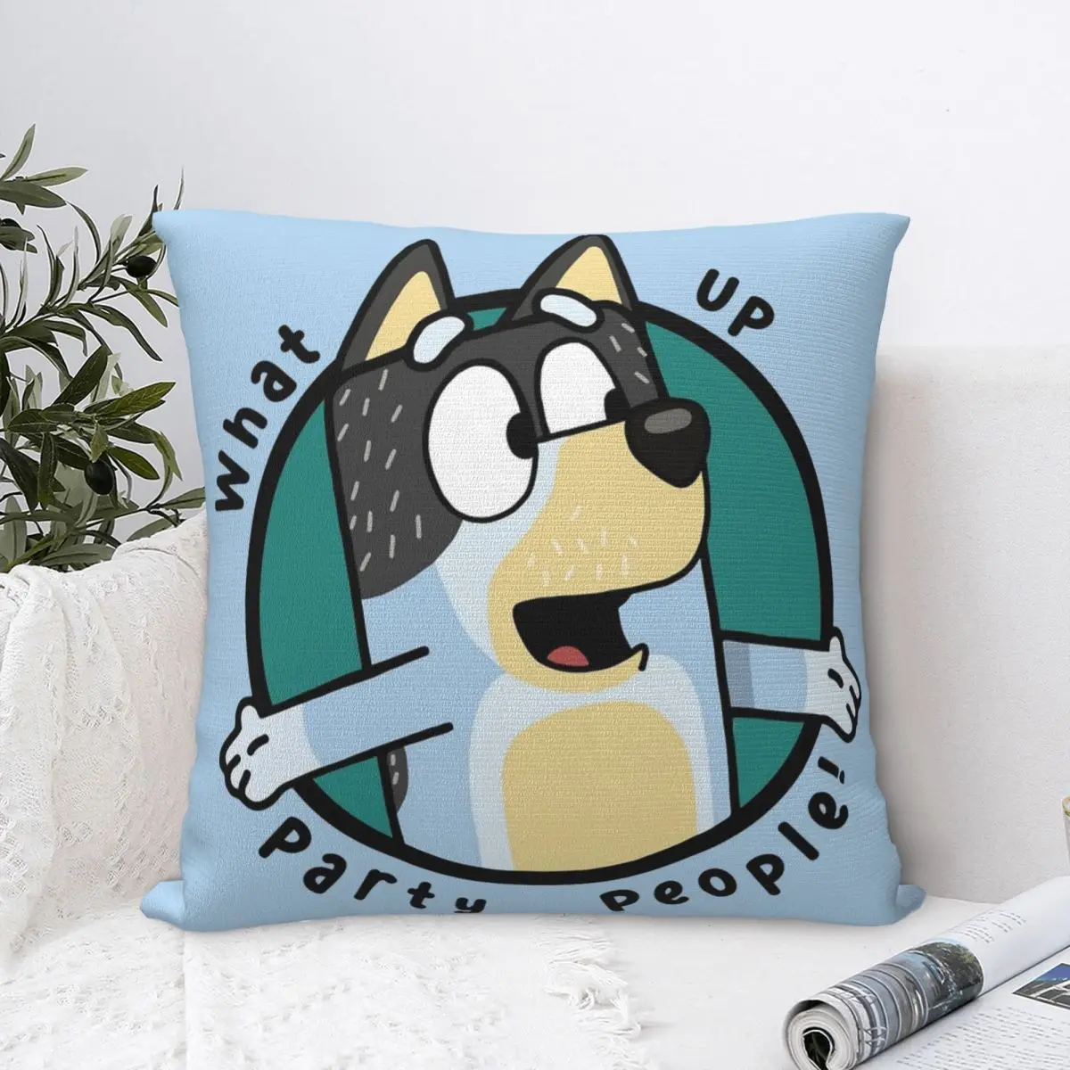 

Квадратные наволочки для подушек Hay People Blueys, наволочки из полиэстера под заказ, декоративная наволочка для гостиной, 45x45 см