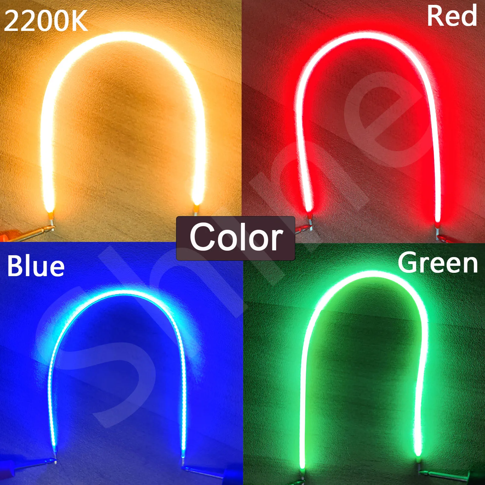 10 шт. 3 В COB светодиодная нить гибкая 300 мм 260 185 145 130 95 80 60 38 лампа Эдисона детали