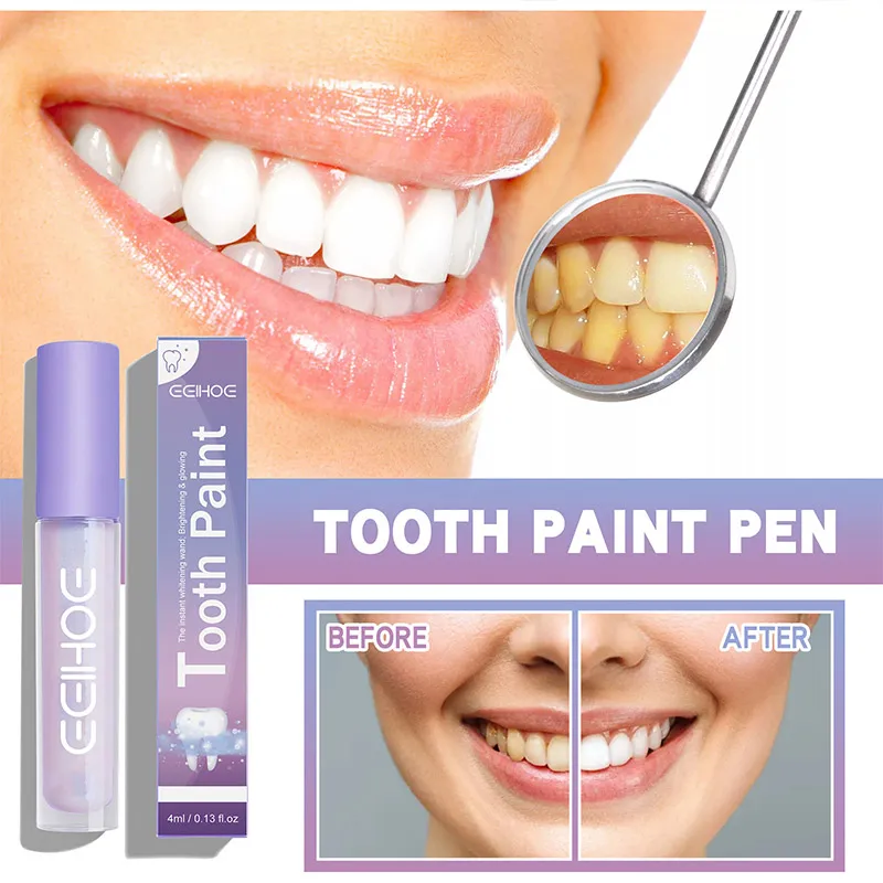 

EELHOE Whitening Tooth Pen Purplecolor Corrector Teeth Toothpastes Remove Stains Prevent Pigmentation Yellow Teeth Clean Care