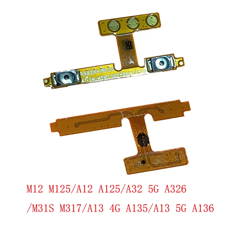 

1Pcs Volume Up Down Side Key Button Flex Cable Ribbon For Samsung Galaxy M12 M125 M31S M317 A135 A13 4G A12 A125 A32 5G A326