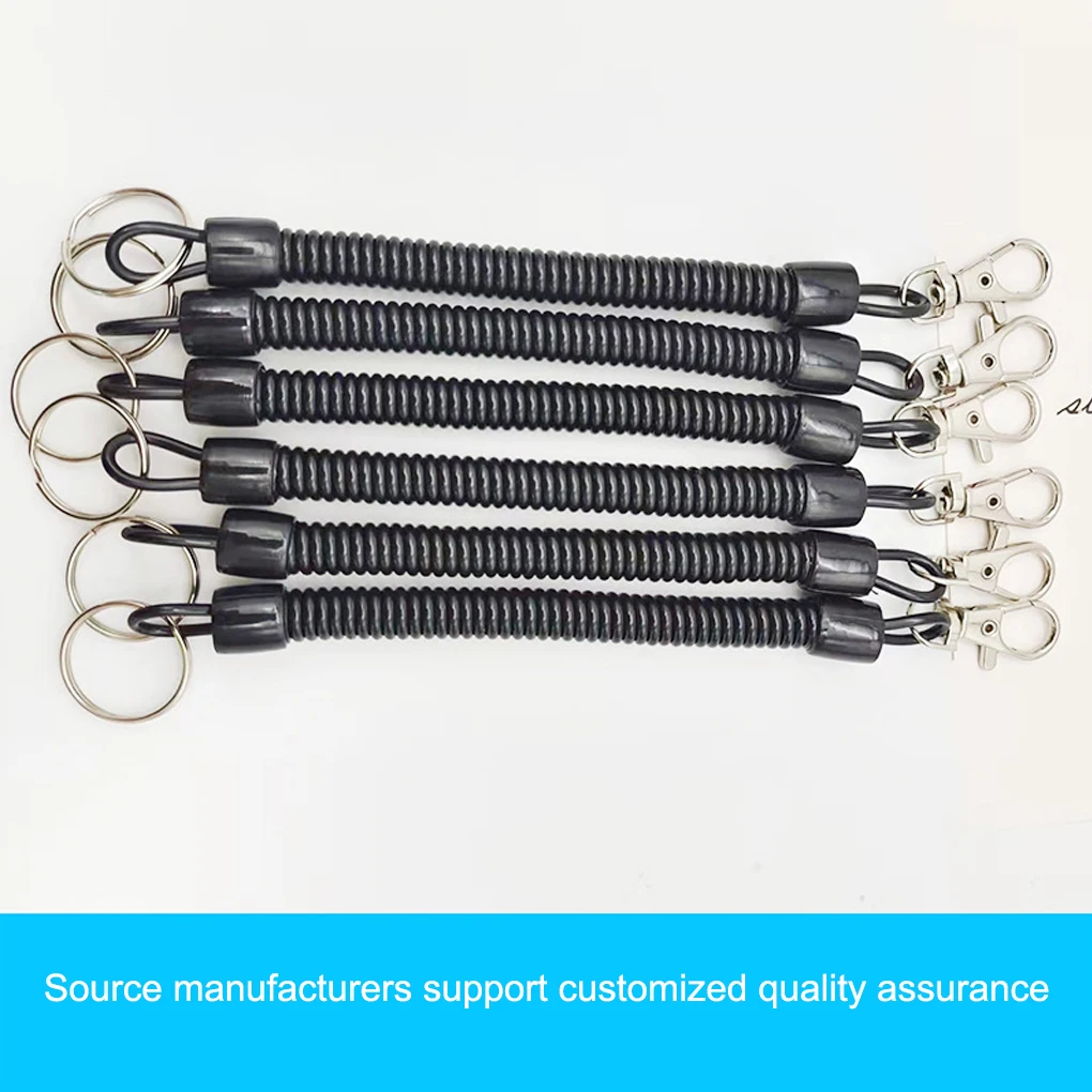 

50pcs Spring Rope Plastic Fishing Ropes Security keys Line Telephone