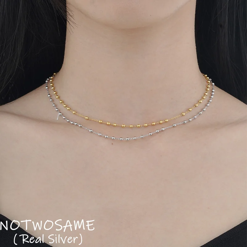 

Женское многослойное ожерелье NOTWOSAME Pretty, классическое колье из серебра 925 пробы, без подвески