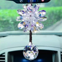new lucky ball car interior boutique crystal pendant creative car interior rearview mirror pendant girl car beautiful ornament