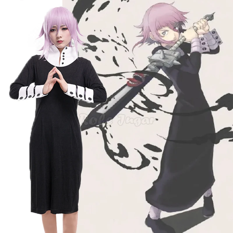 

Костюм для косплея Soul Eater Crona, черное платье C121M88