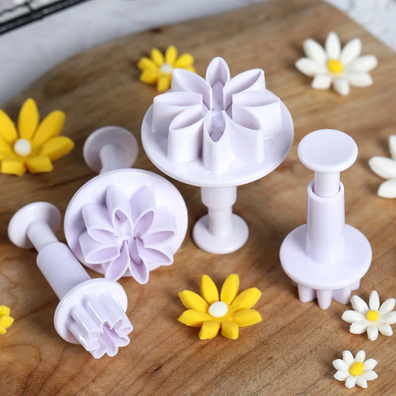 

Biscuit Cutter Baking Tool Utensils for Kitchen Mold for Baking Plum Flower Plunger Fondant Cake Decorating Tool Cookie Molds