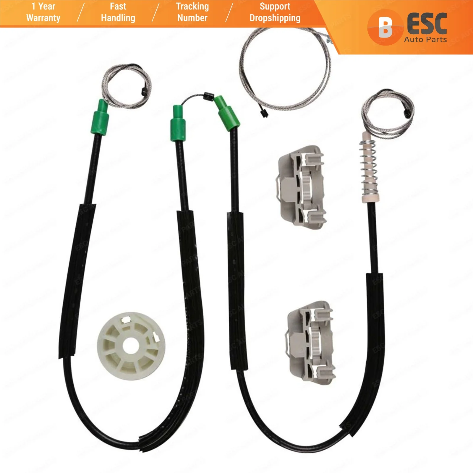 

Автозапчасти ESC EWR659, электрический стеклоподъемник, комплект для ремонта передней левой двери для Ford Focus 1998-2001, европейская версия