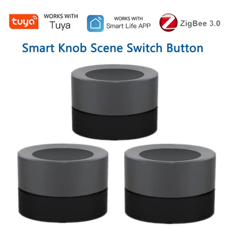 

Смарт-переключатель Tuya ZigBee, беспроводной кнопочный контроллер с питанием от батареи, автоматический, с приложением Smart Life