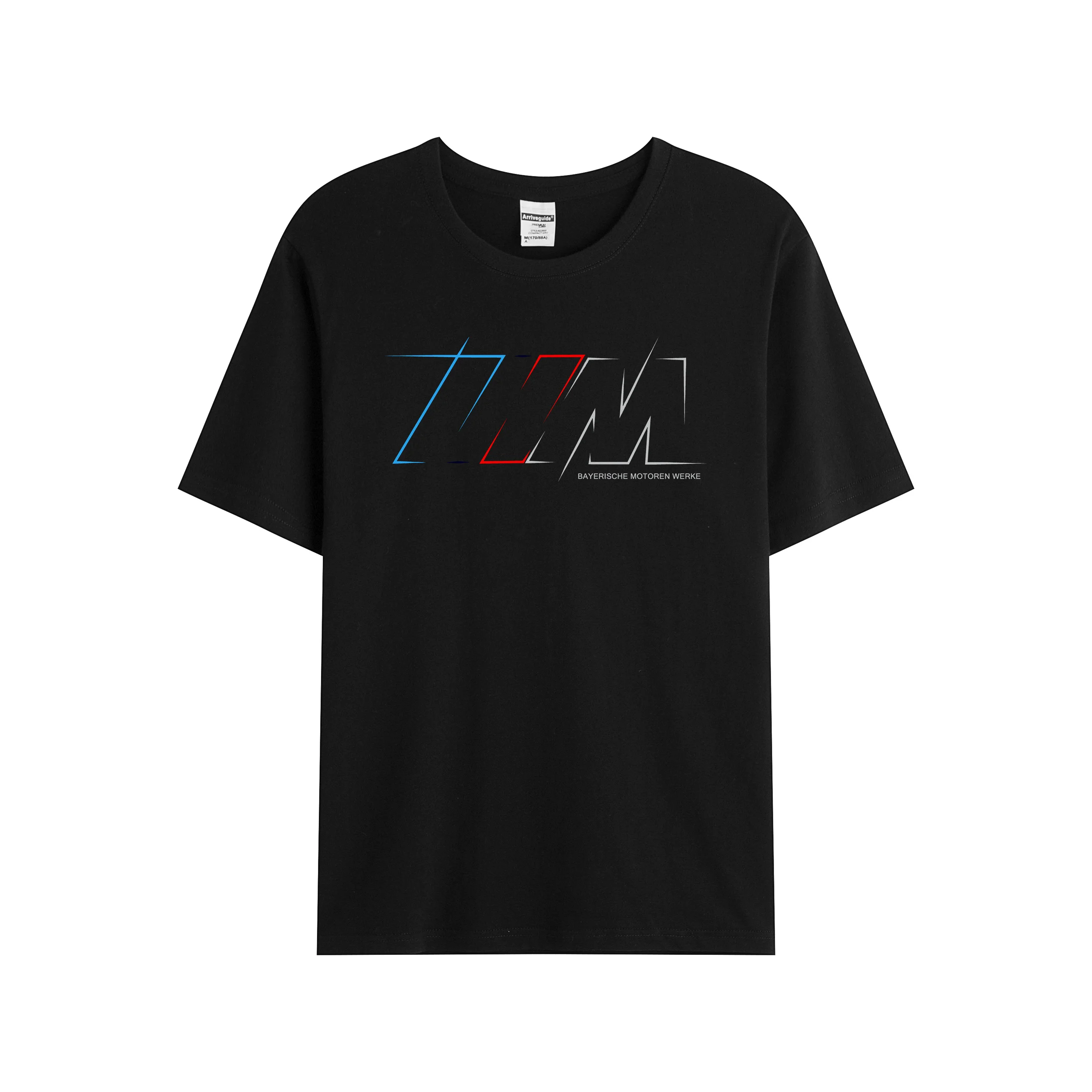 

2021 Men/Women's Summer Black Street Fashion Hip Hop BMW M Logo Artwork T-shirt Cotton Tees Short Sleeve Tops