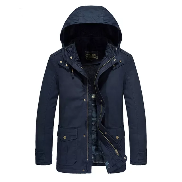 Trench Men Hoodie Casaco Masculino Windproof Coats Parkas Men Men Winter Brand Military Field Fleece Parkas