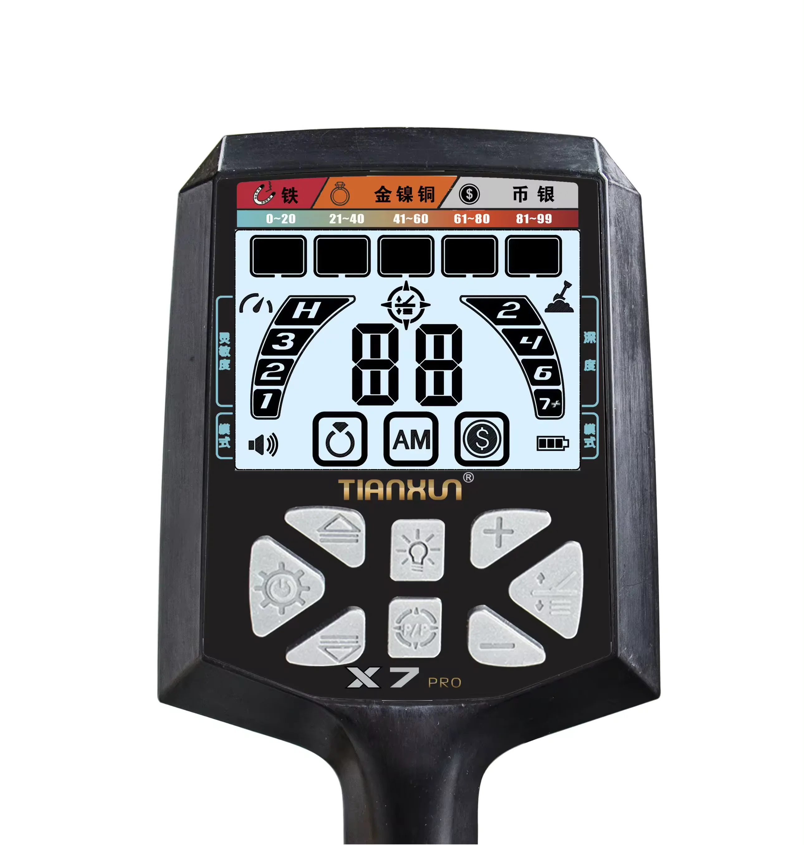 Металлоискатель X7 профессиональный детектор золота с автоматическим