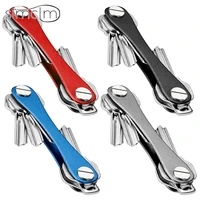 smart key chain wallet metal aluminum key box compact clip keysmart outdoor keys holder key organizer