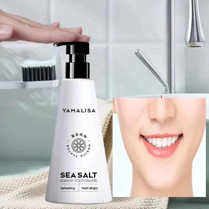 Sea Salt Baking Soda Toothpaste Fresh White To Remove Yellow Scale Beauty Teeth To Remove Smoke Stains Stones Remove Bad Breath