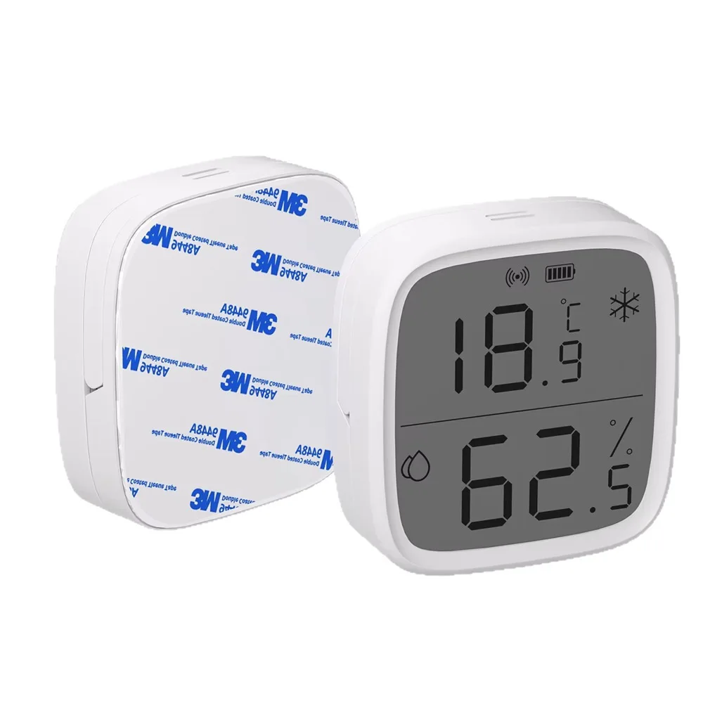 Фото Датчик влажности Zigbee SONOFF Intelligent SNZB-02D с ЖК-экраном для мониторинга температуры в домашних условиях №1