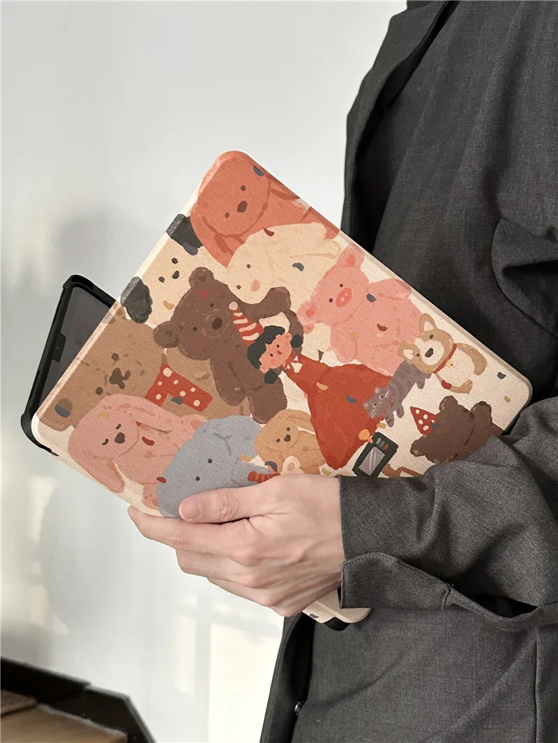 

Мультяшный защитный чехол для планшета для Apple IPad 10-го поколения 10,9 дюйма, чехол со слотом для ручки для Ipad 7/8/9 Air4 5 Pro11 12,9, оболочка