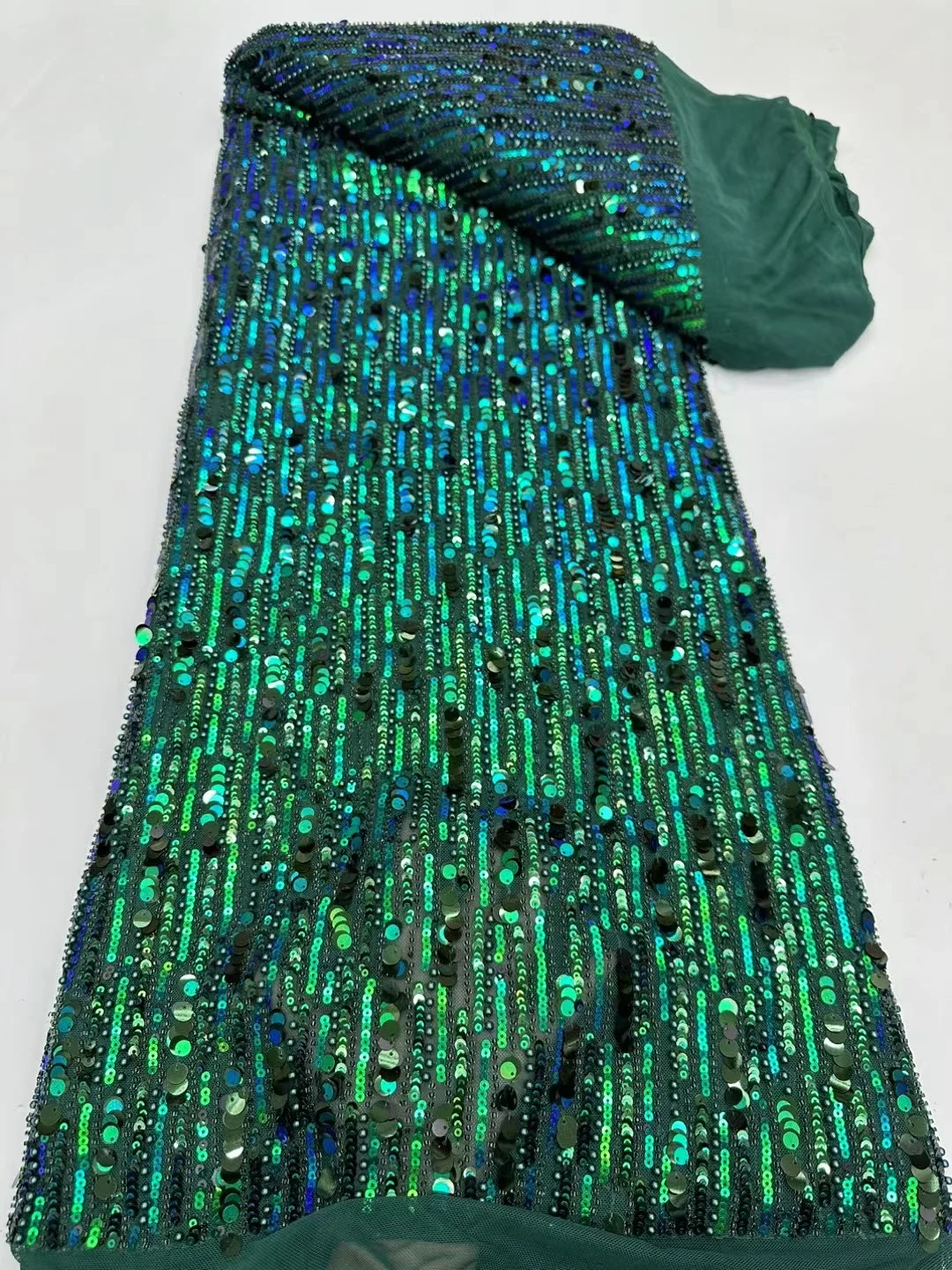 Новинка 2024 африканская кружевная ткань с блестками Высококачественная вышивка 3D