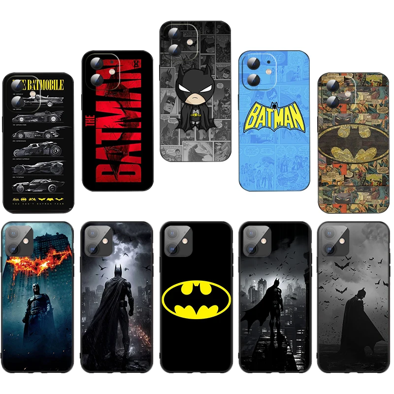 Мягкий силиконовый чехол AC4 B-batman для iPhone 15 16 Pro Max Plus