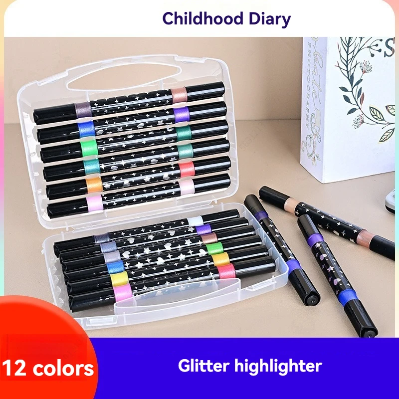 

Металлические маркеры со стразами 24/96 цветов