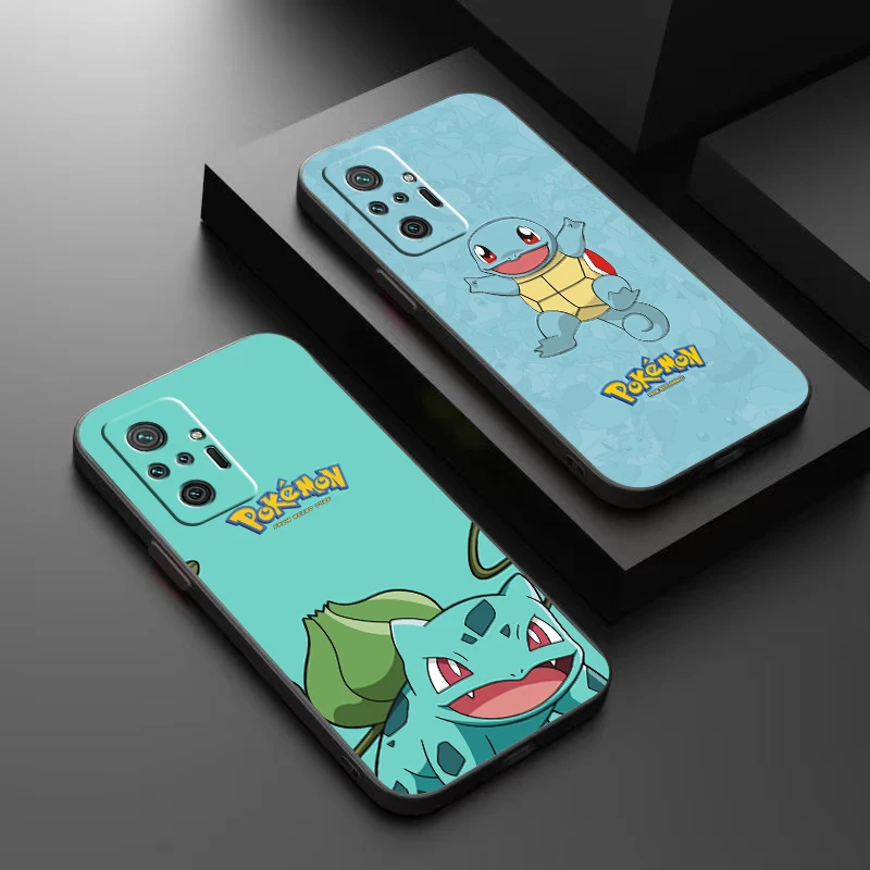 

Cartoon Pokémon Phone Case For Xiaomi Redmi 7 8 7A 8A 9 9i 9AT 9T 9A 9C Note 7 8 2021 8T 8 Pro Funda Soft Back Black Carcasa