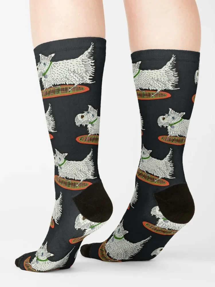 West Highland Женская Эстетическая обувь Спортивные Чулки дизайнерские мужские носки