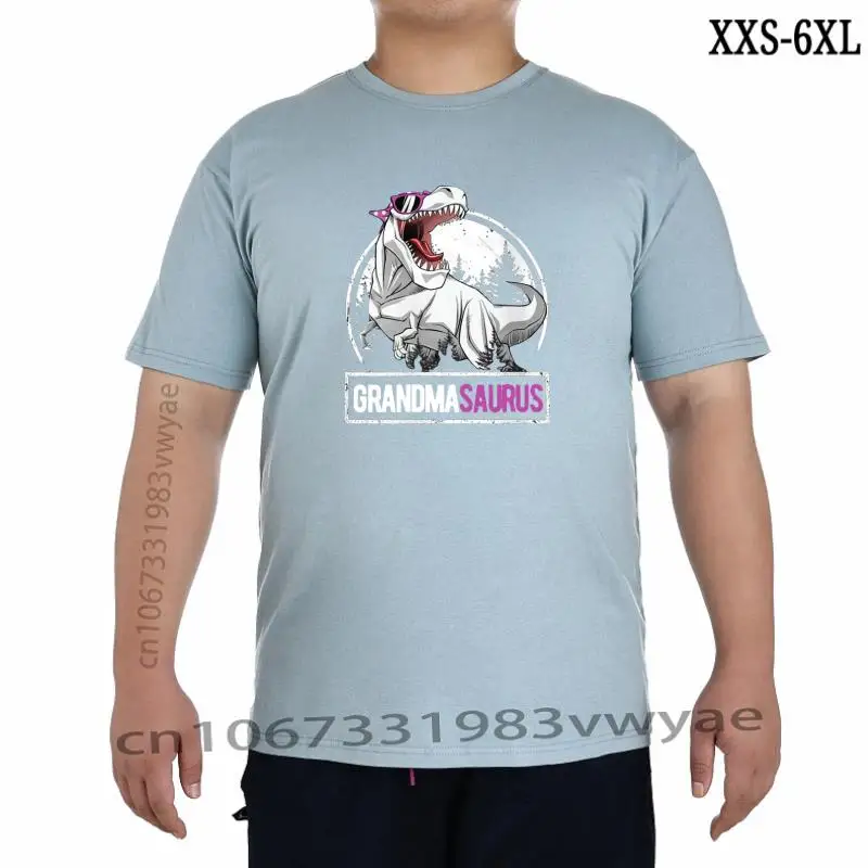 

Womens GrandmaSaurus Shirt TRex Birthday Party Funny Grandma Saurus TShirt Birthday Tees Cotton Men T Shirt Birthday Fashion